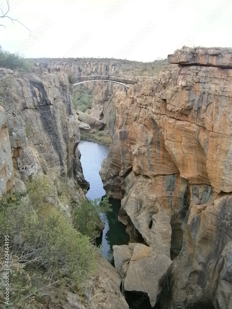 view and panorama of the canyon in south africa in one trip