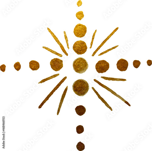 sparkles, star, linear drawing on a white background