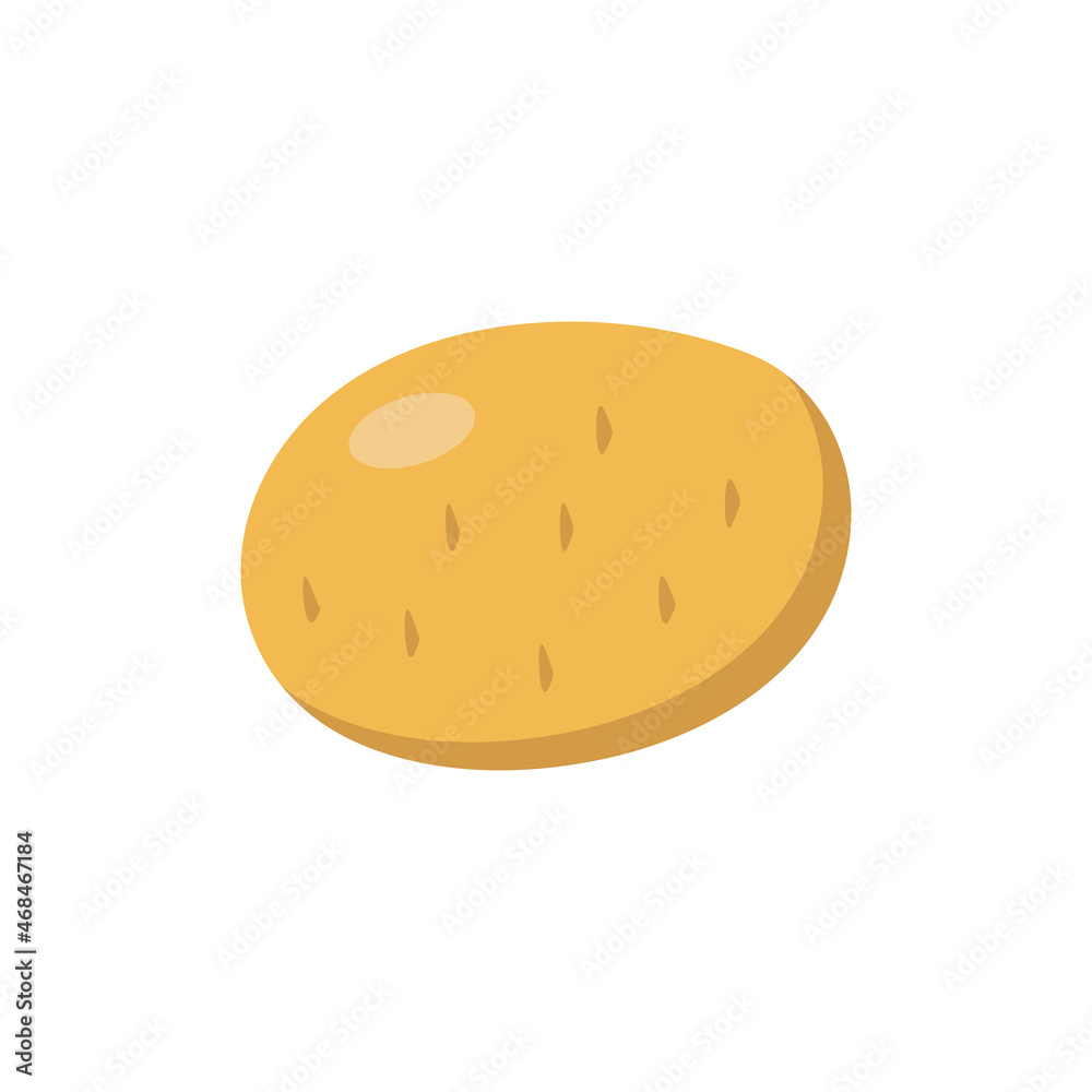 vector potato sign, isolated object. Single potato logo in flat style. Organic Food.Healthy Vegetable.Autumn Harvest vector potato sign, isolated object. Single potato logo in flat style. Organic Food.Healthy Vegetable.Autumn Harvest