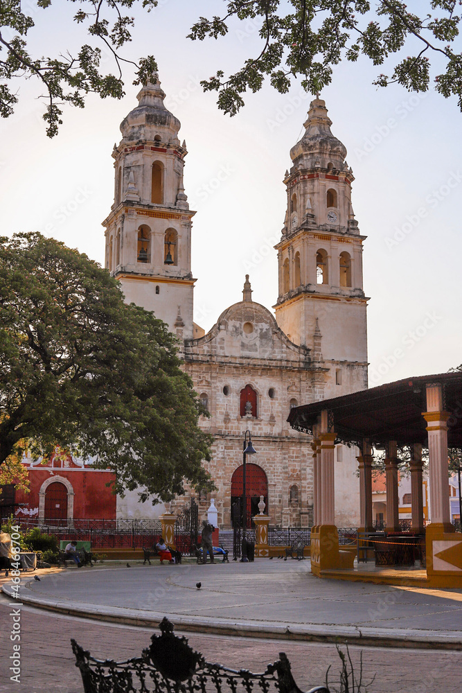 Spanish church in Campeche, Mexico
