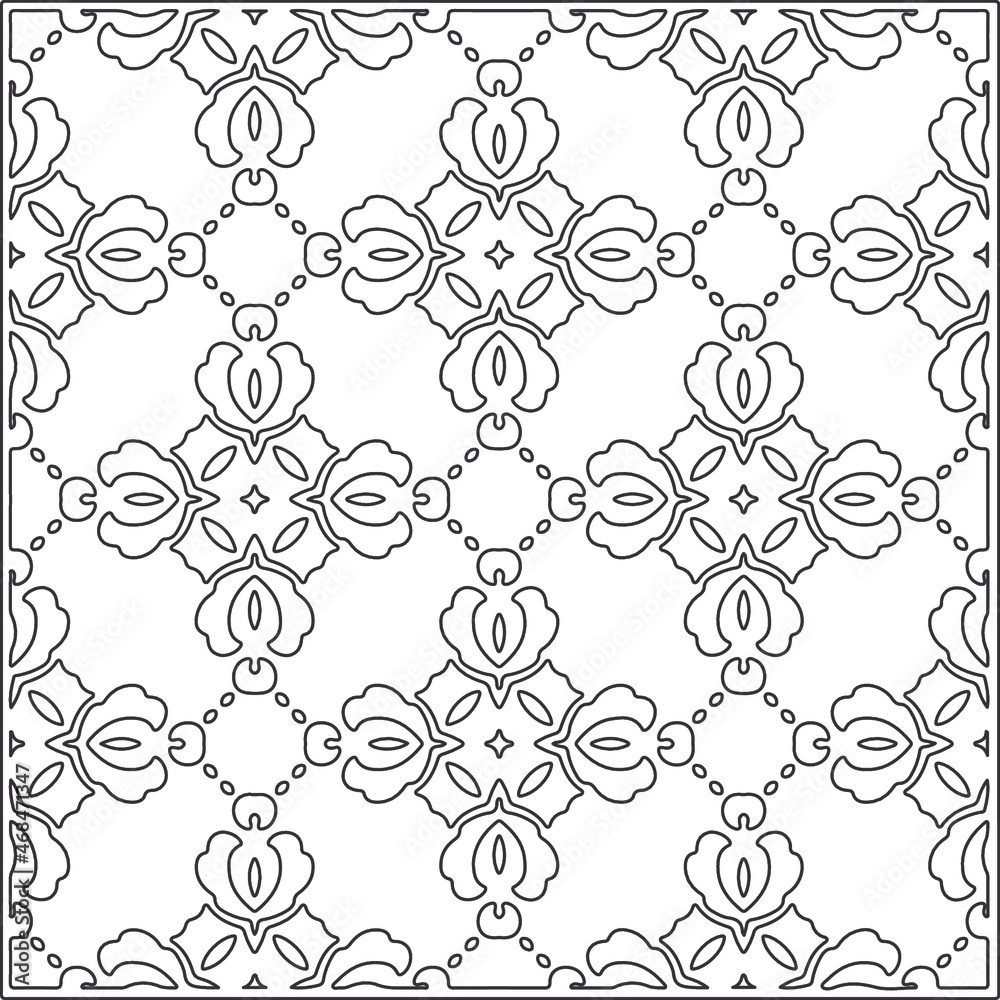 Repeating geometric tiles from striped elements.Modern geometric background with abstract shapes.Monochromatic Repeating Patterns.black and white striped pattern for design.