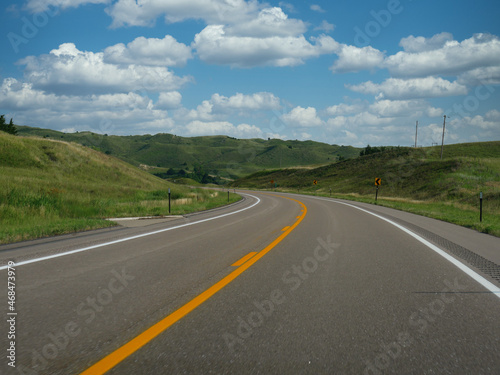 Beautiful landscape along Highway 183 in Nebraska  USA.