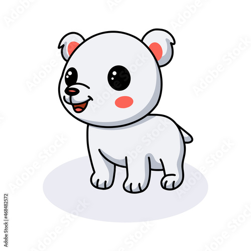 Cute little polar bear cartoon
