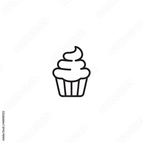 Cup Cake icon Cup Cake sign vector