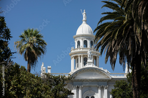 Daytime view of the historic courthouse, constructed in 1875, of Merced, California, USA. photo