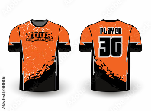 All sports team jersey design with an elegant edgy and wild look for all your casual, fashion, and sportswear