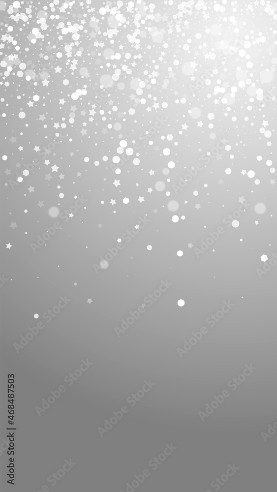 Magic stars Christmas background. Subtle flying sn