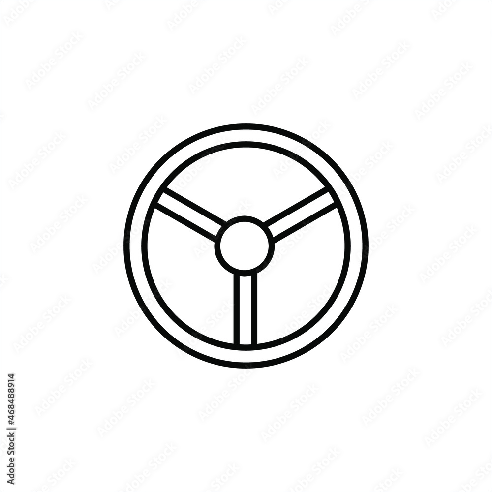 car steering icon vector template on white background eps 10 car steering icon vector template on white background eps 10