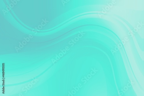 green and blue abstract background, turquoise minimalistic wallpaper with curved lines, minimalistic art for decoration 