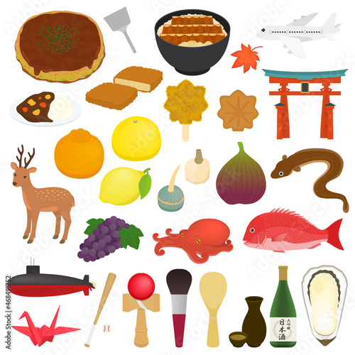広島の名物のイラスト