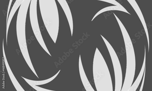 black and white background with a collection of sharp waves