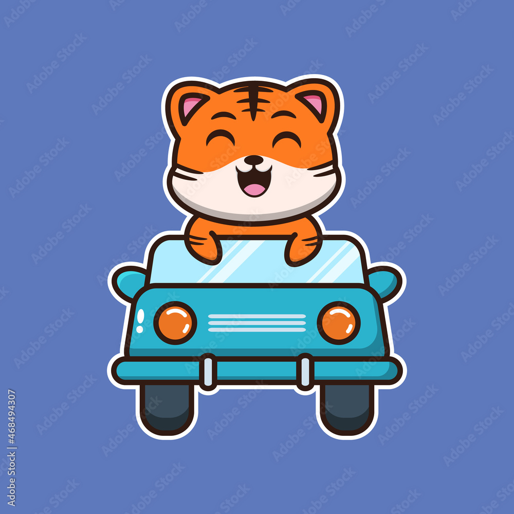 vector illustration of cute tiger
driving a car, suitable for greeting cards, birthday gifts, stickers, clothes
vector illustration of cute tiger
driving a car, suitable for greeting cards, birthday gifts, stickers, clothes