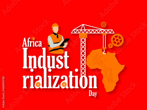 Africa Industrialization Day Banner and Poster design for social media and print media.