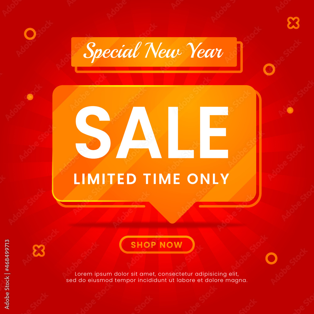 new years promo sale poster design template for social media pos new years promo sale poster design template for social media pos