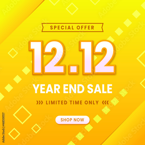 1212 sale promo poster design template