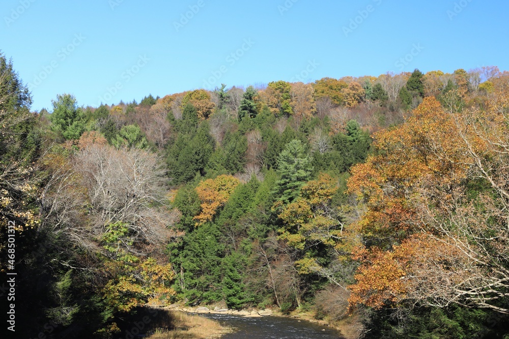 Autumn hillside landscape 