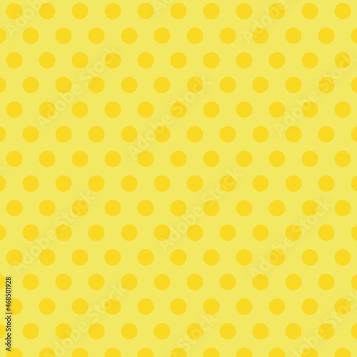 yellow polka dots seamless pattern retro stylish vintage background concept for fashion print