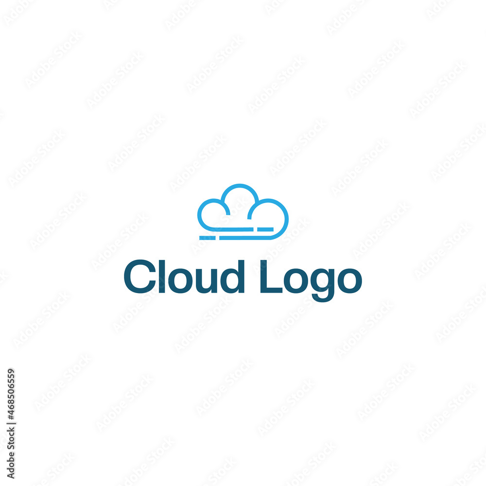 cloud vector logo design. logo template cloud vector logo design. logo template