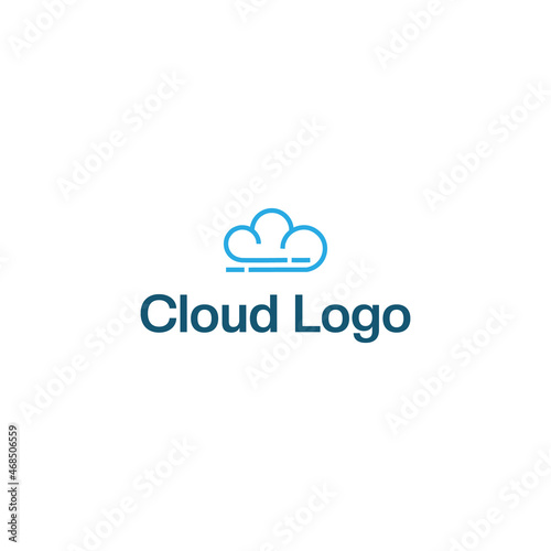 cloud vector logo design. logo template