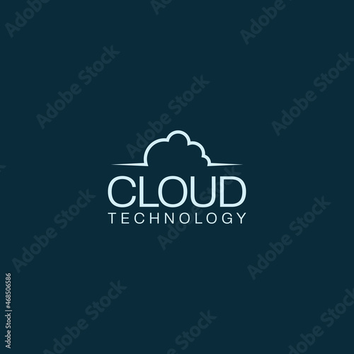 cloud vector logo design. logo template