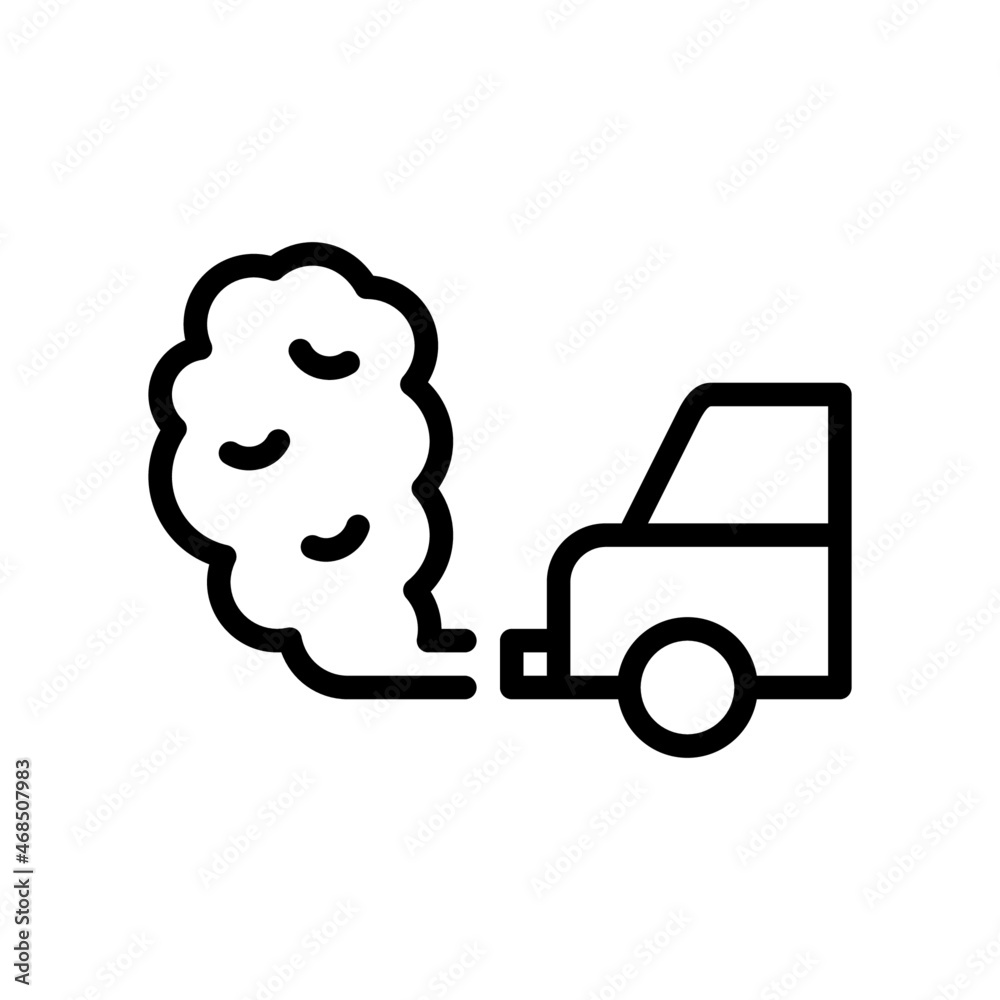Car Pollution Icon, Line style icon vector illustration, Suitable for website, mobile app, print, presentation, infographic and any other project. Car Pollution Icon, Line style icon vector illustration, Suitable for website, mobile app, print, presentation, infographic and any other project.