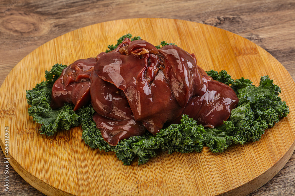 Raw chicken liver for cooking Raw chicken liver for cooking