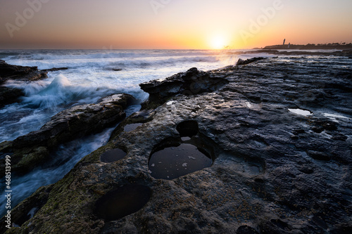 sunset on the beach