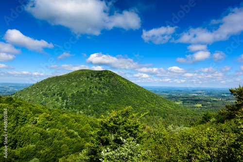 Old volcanic hill in Auvergne land