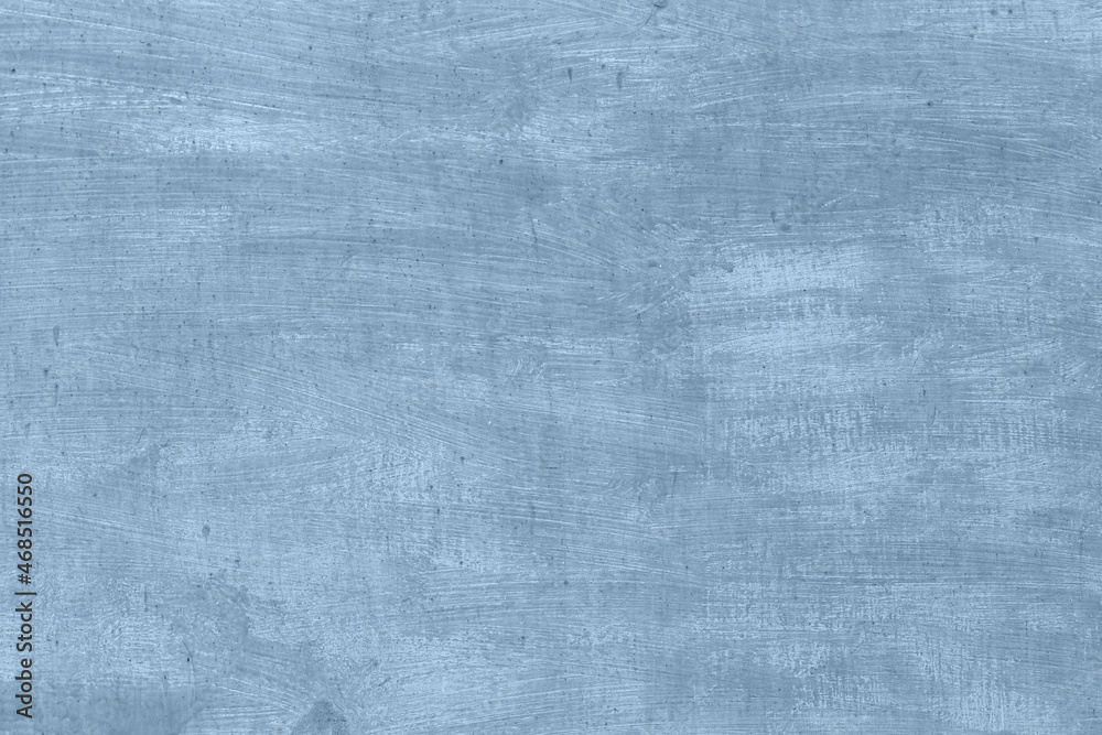 Fototapeta premium Trendy light blue abstract art color texture background with traces, brushstrokes and spots of paint. Year color concept