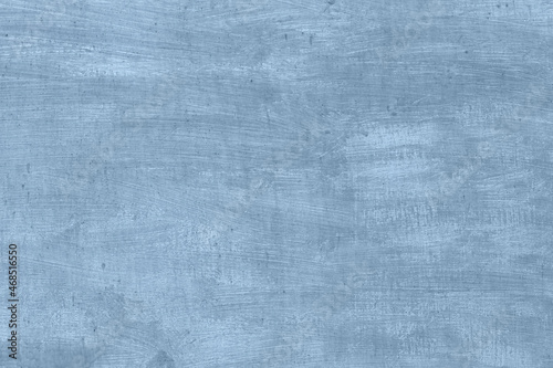 Trendy light blue abstract art color texture background with traces, brushstrokes and spots of paint. Year color concept