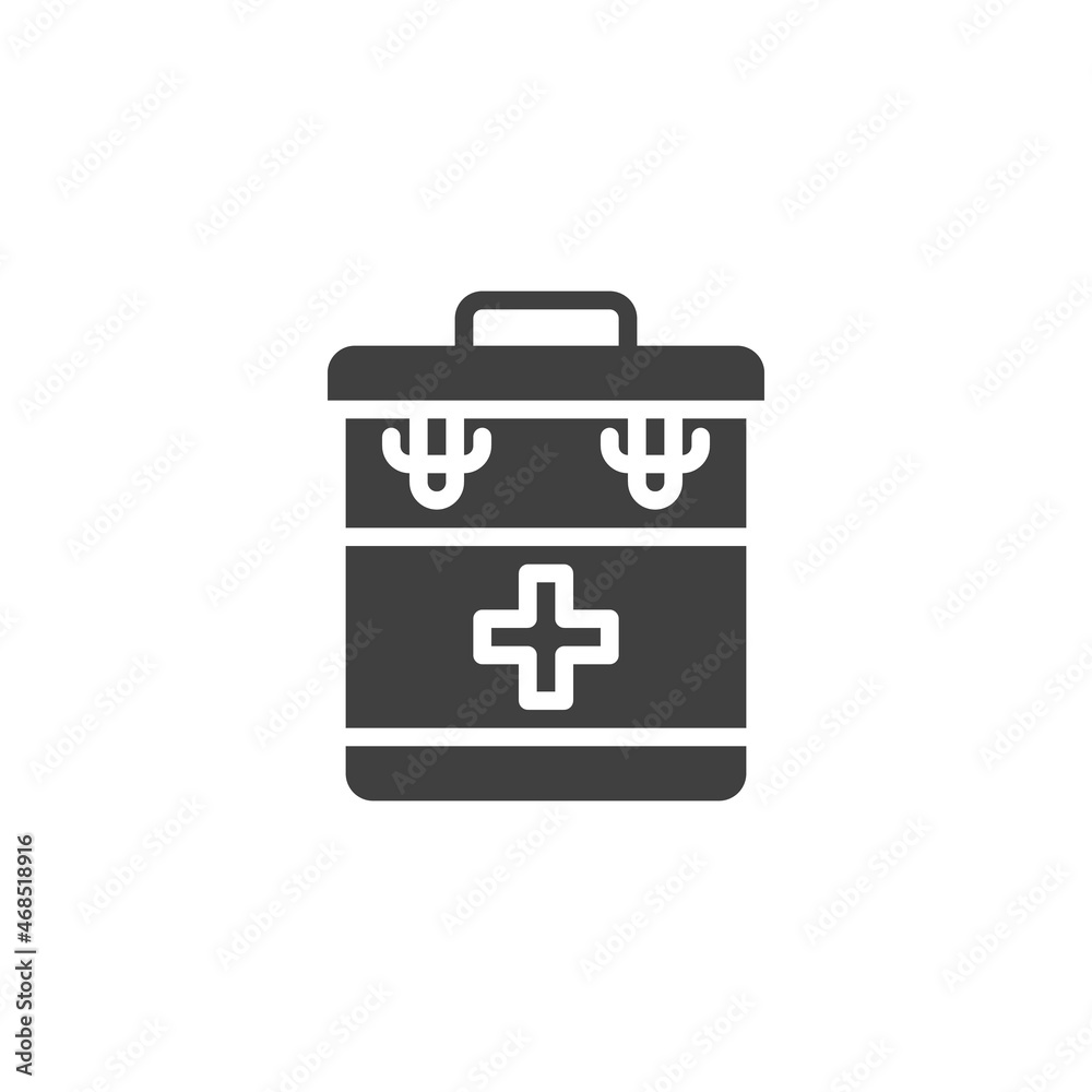 Medical chest vector icon Medical chest vector icon