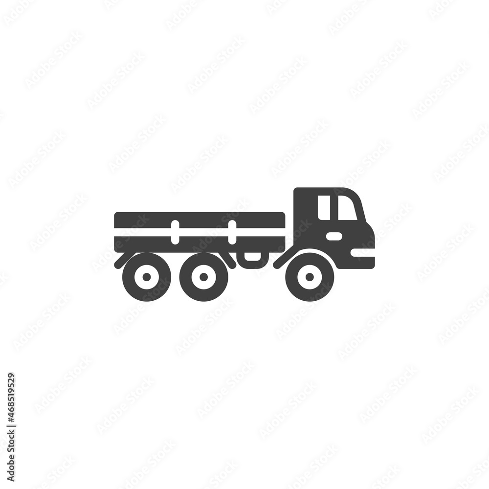 Truck transportation vector icon Truck transportation vector icon