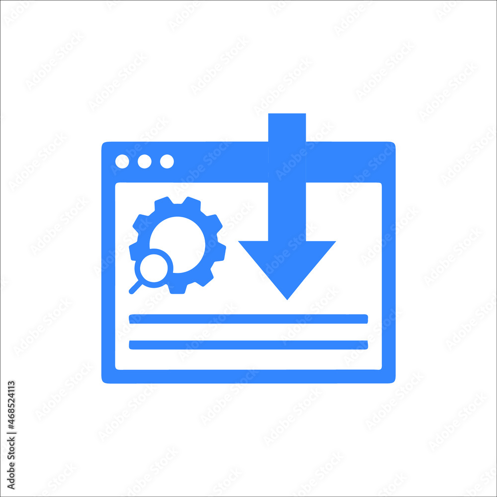Landing page or search engine icon Landing page or search engine icon
