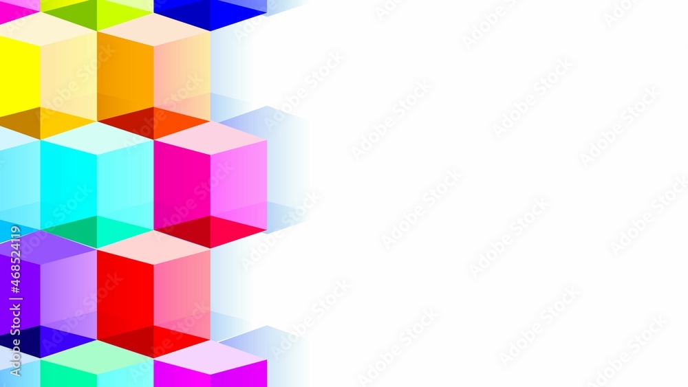 abstract colorful cubes background in 3d rendering abstract colorful cubes background in 3d rendering