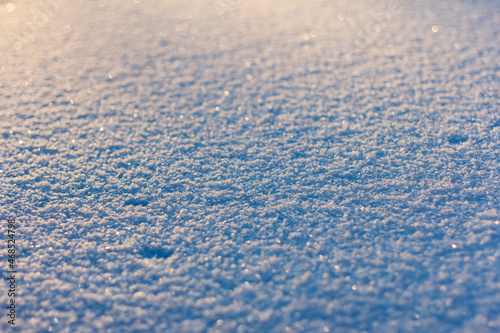 Snow texture with sunlight 