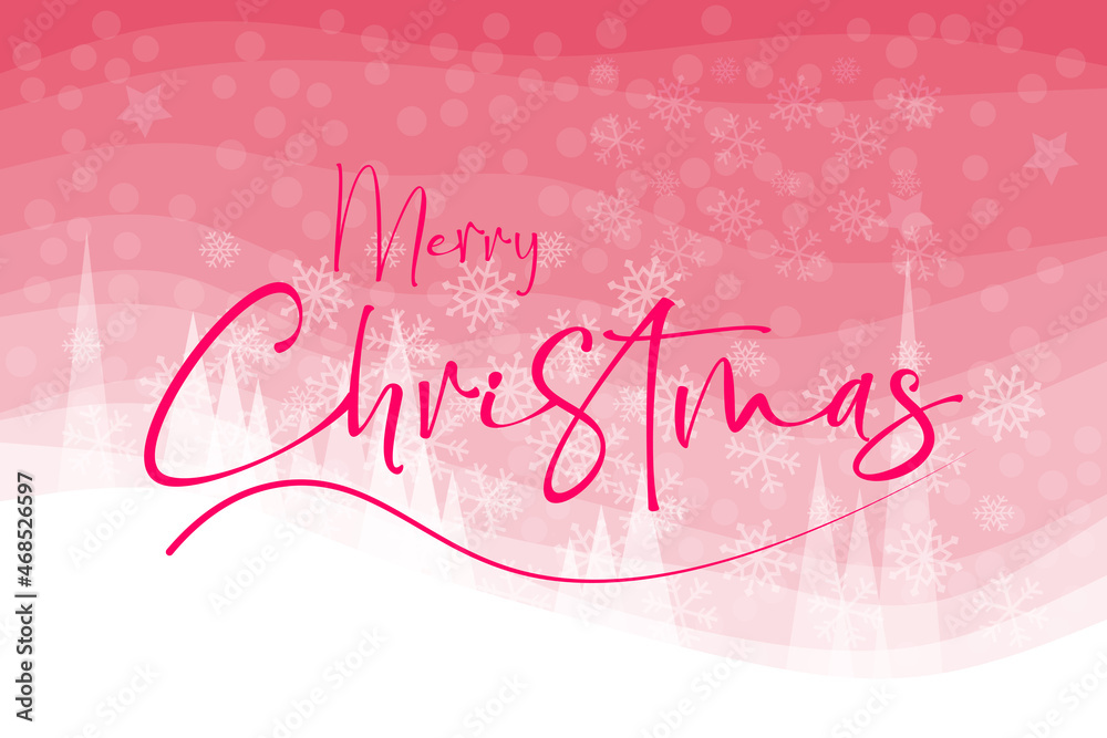 We wish you a merry christmas - handwritten lettering. Festive modern vector /EPS design for card, poster, banner, label etc