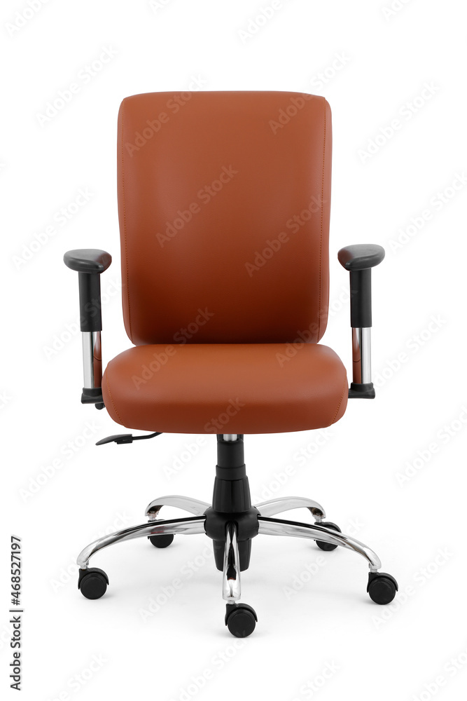 office chair isolated on white background . front view office chair isolated on white background . front view