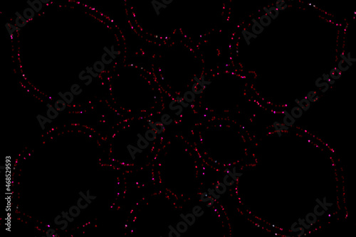 Red flower outline Mandala background.Red Mandala.