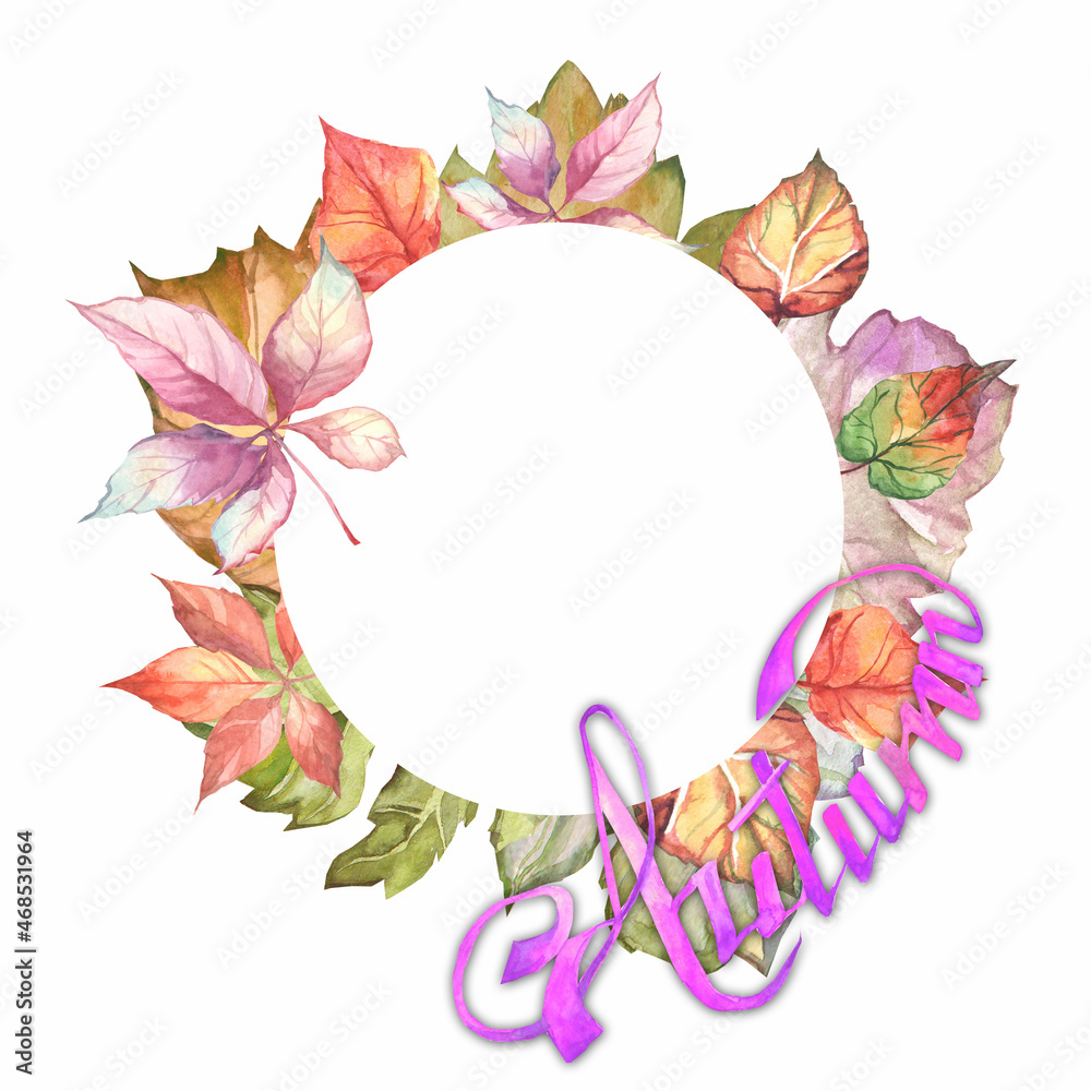 Fototapeta premium leaves frame