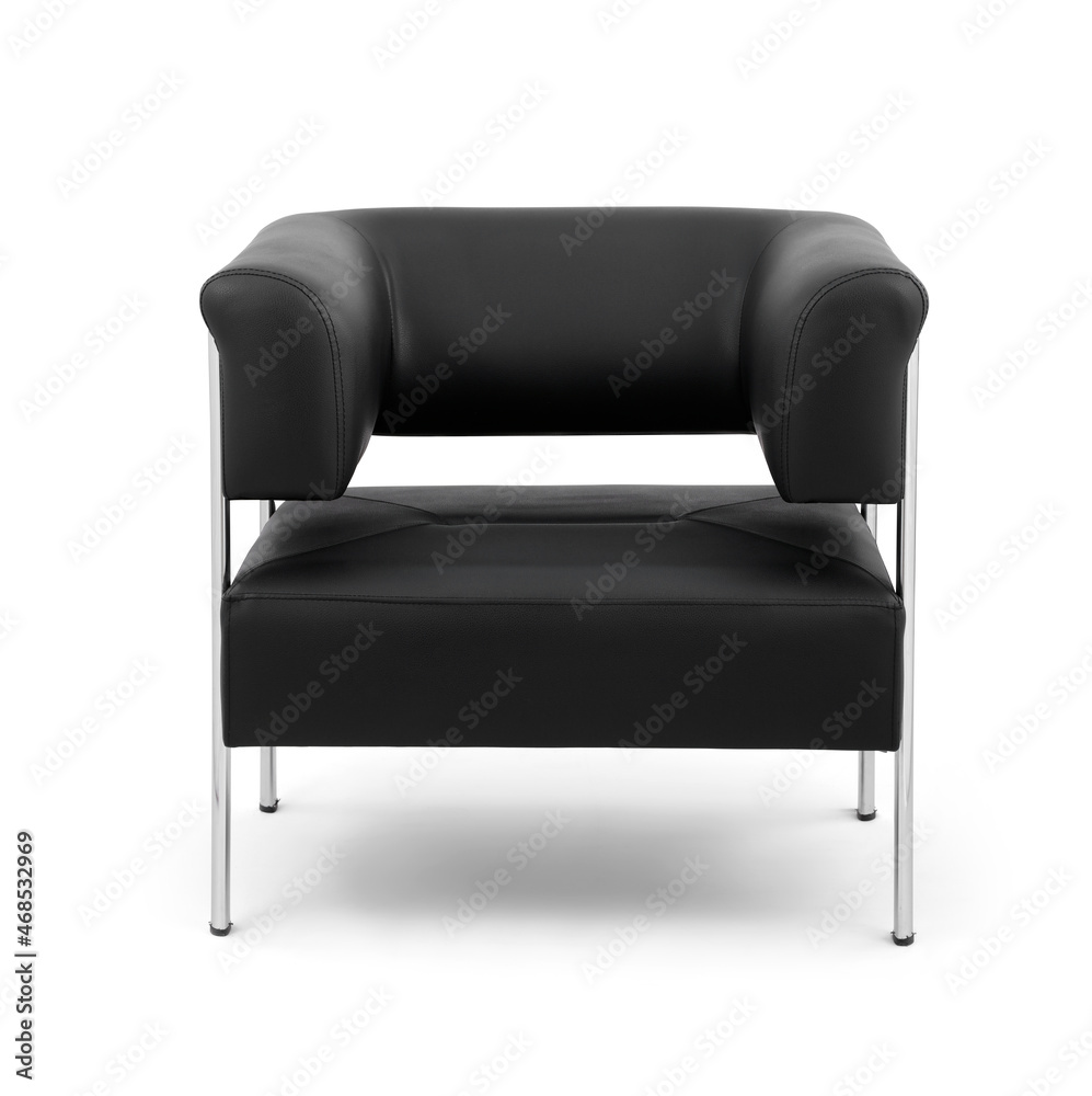 office armchair isolated on white background . front view office armchair isolated on white background . front view