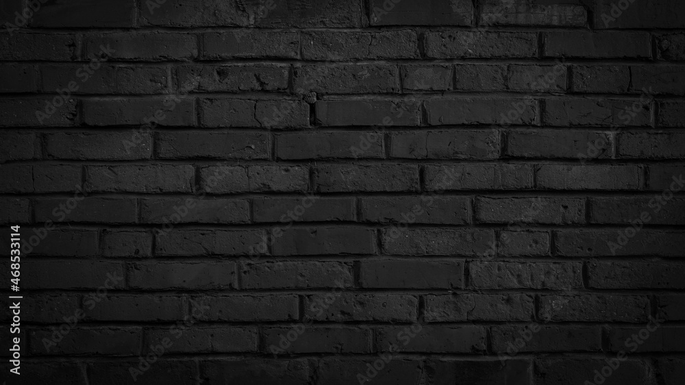 Black anthracite damaged rustic brick wall brickwork stonework masonry texture background