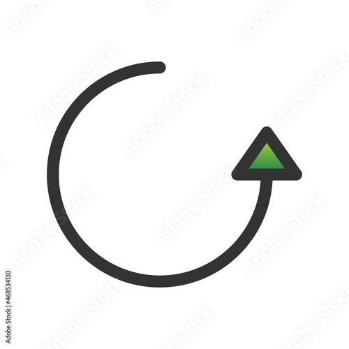 Refresh Filled Gradient Vector Icon Design