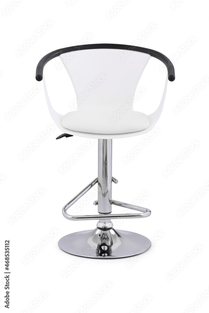 modern chair isolated on white background .front view modern chair isolated on white background .front view