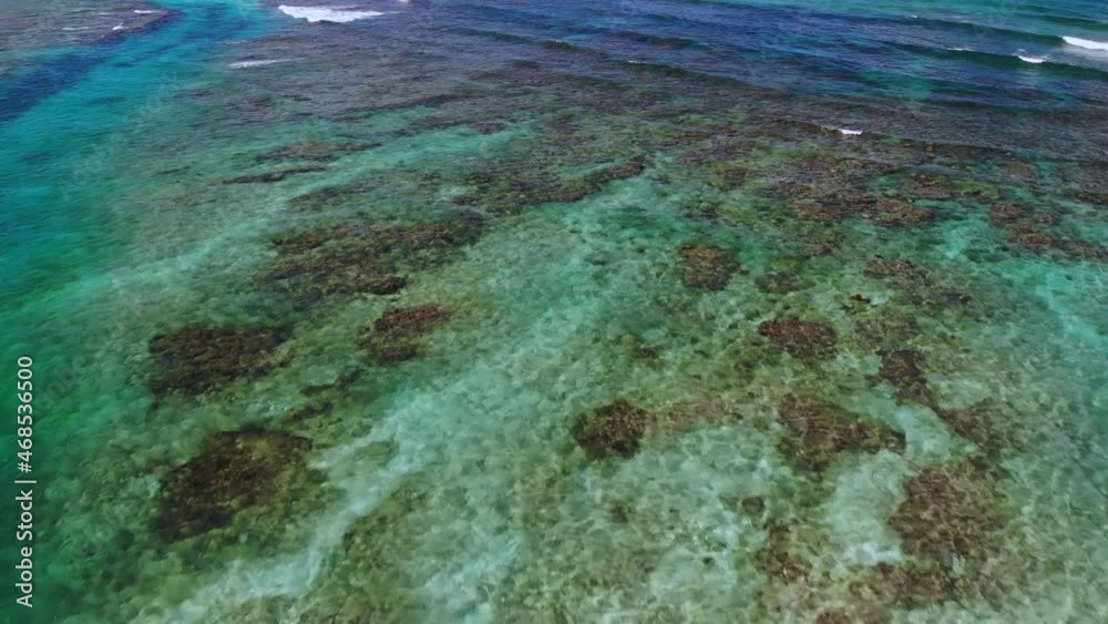Drone shot of ocean with waves and beautiful water 4K Drone shot of ocean with waves and beautiful water 4K