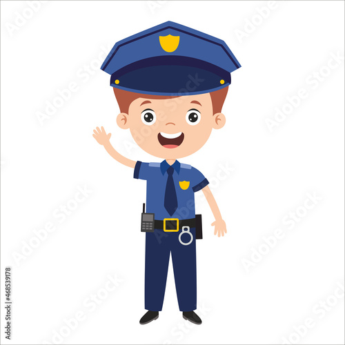Cartoon Drawing Of A Police Officer