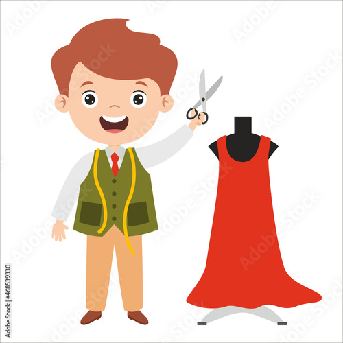 Cartoon Drawing Of A Tailor