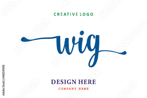 WIG lettering logo is simple, easy to understand and authoritative