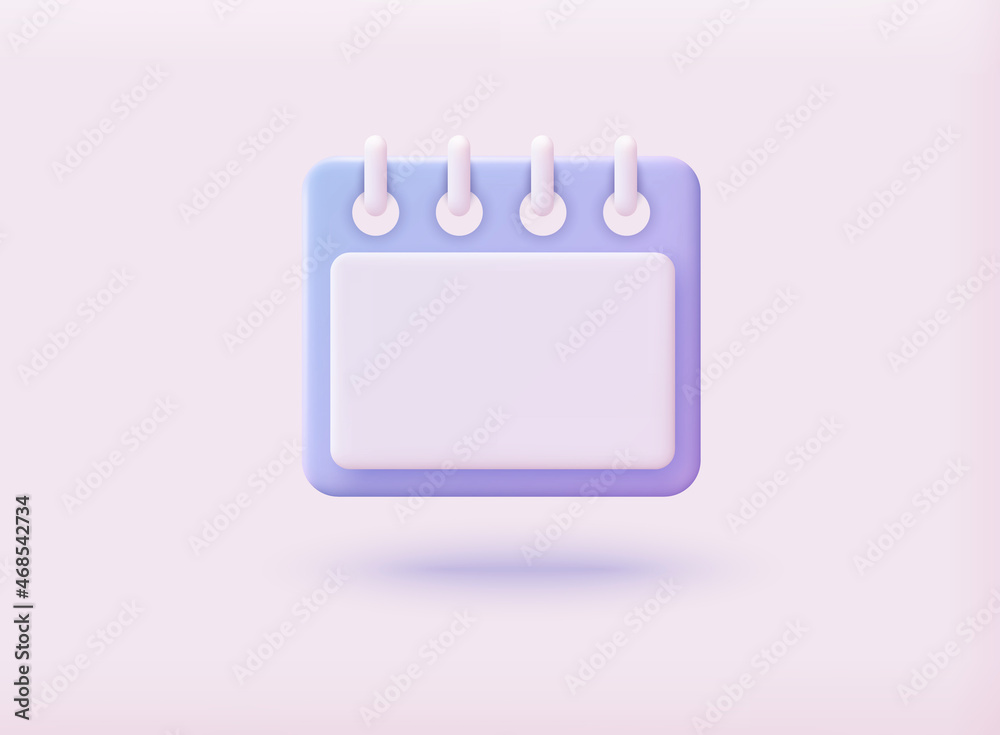Calendar icon with check sign. 3D Web Vector Illustrations. Calendar icon with check sign. 3D Web Vector Illustrations.