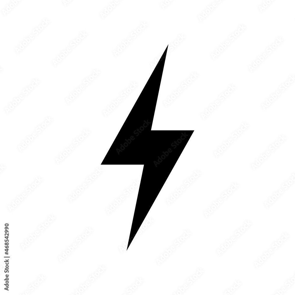 lightning vector set isolated on white background lightning vector set isolated on white background