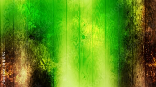 Abstract background painting art with green and brown aged wooden wall paint brush for thanksgiving poster, banner, website, card background